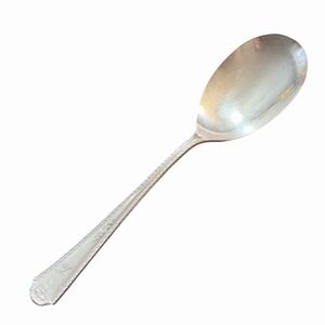 WM A Rogers AA Exquisite Pattern Serving Spoon (1940) Monogram‎ "K"